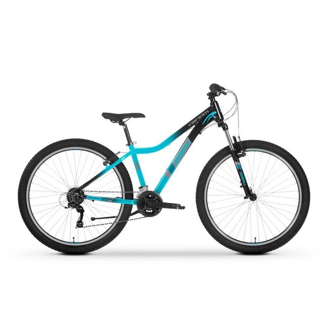 Nuorten polkupyörä TABOU Venom 1.0 W, 26" musta-turkoosi, 10-12 vuotta