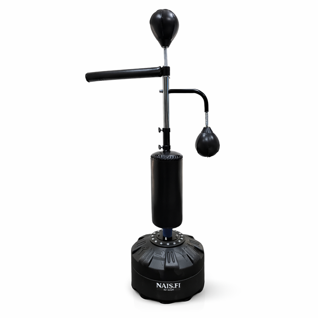 Vapaasti seisova nyrkkeilysäkki & reaktiotanko – nopeus- ja väistöharjoitteluun