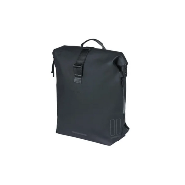Reppu tavaratelinekiinnityksellä BASIL SoHo Nordlicht, 17 L, LED, musta
