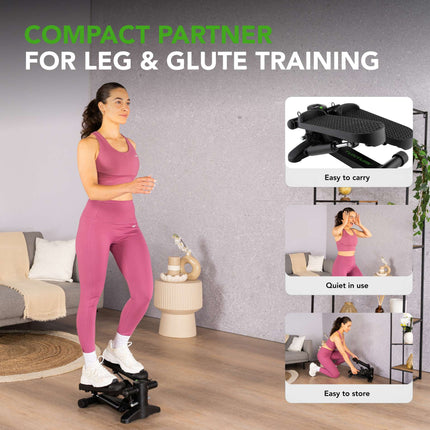 TUNTURI Stepper, musta, sis. näytön