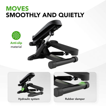 TUNTURI Stepper, musta, sis. näytön