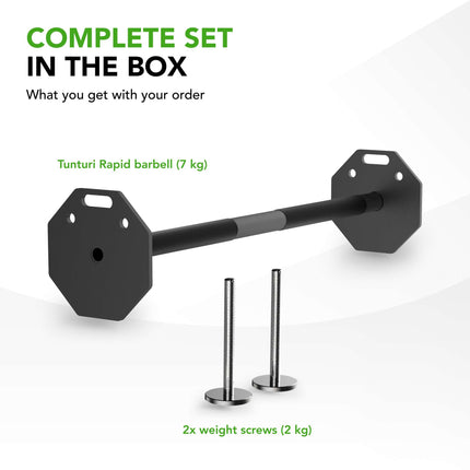 Tõstekang TUNTURI Rapid Adjustable Barbell 11kg