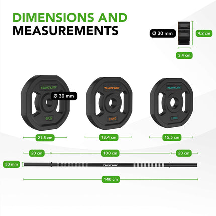 TUNTURI PRO Aerobic-pumppusarja 20 kg