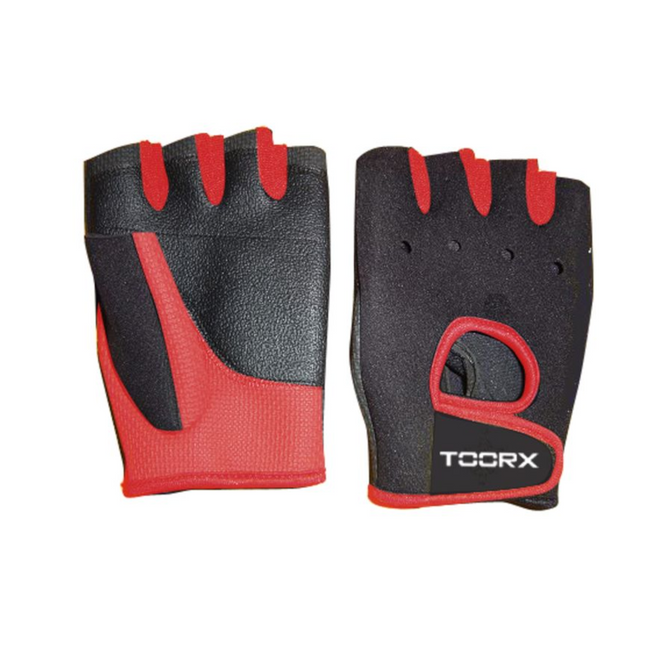 Harjoitushanskat TOORX Professional Gloves, musta-punainen (L)