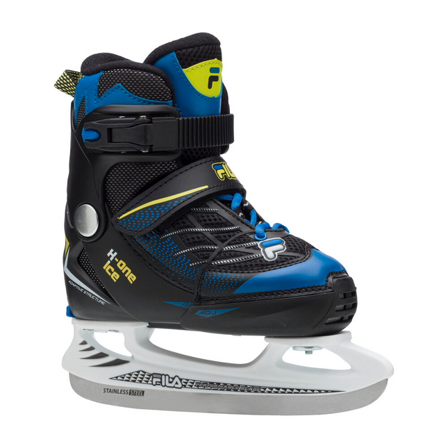 Lasten jääkiekkoluistimet FILA X-One Ice Blue/Lime (S)