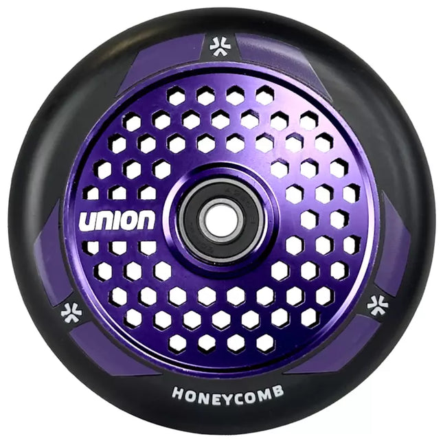 UNION Honeycomb Pro -skootterin rengas 110 mm, musta/kiillotettu violetti