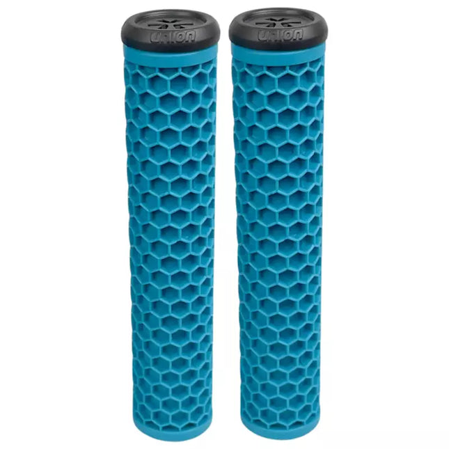 Union Honeycomb Soft Grips -kädensijat, sinivihreät