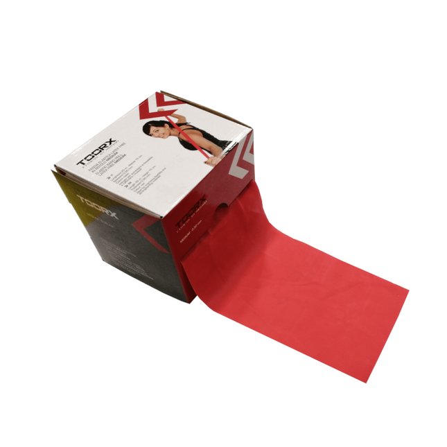 Voimistelukumi TOORX Kuminauha, medium, 25 m, punainen