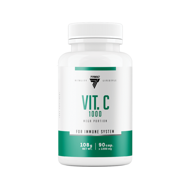 Vitamiinikapselit TREC VIT. C 1000, 90 kapselia